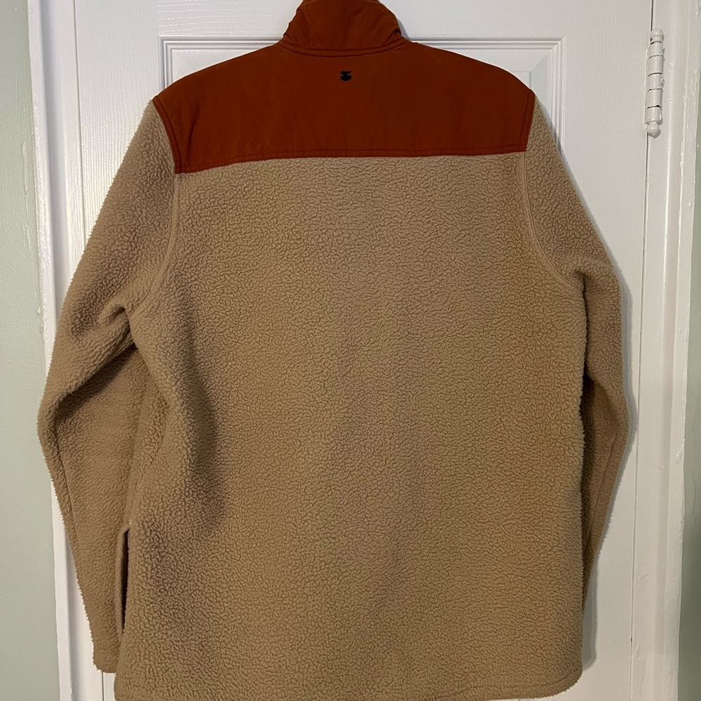 Jetty Tan/Rust Heavyweight Fleece Pullover - Picture 3 of 8